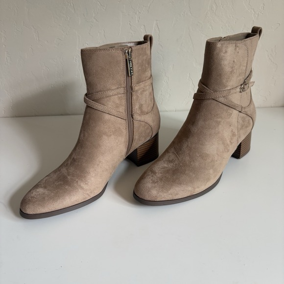 ANNE KLEIN Akmoore Boot Women's Size 9.5M Sand Zip Up Bootie Boho Whimsical NIB - Picture 6 of 13